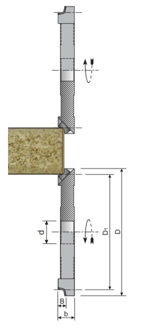73/61x12x* Z6 R3R DIA SCRAPPING MILLING CUTTER FOR EDGE BANDING MACHINES Ürün Teknik Çizim